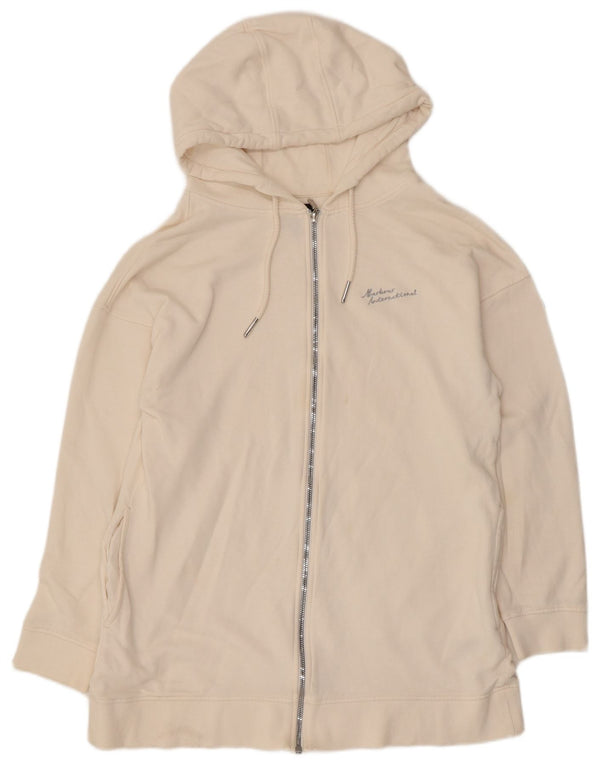 Maglione con cappuccio e zip da uomo Barbour UK 12 cotone bianco sporco medio