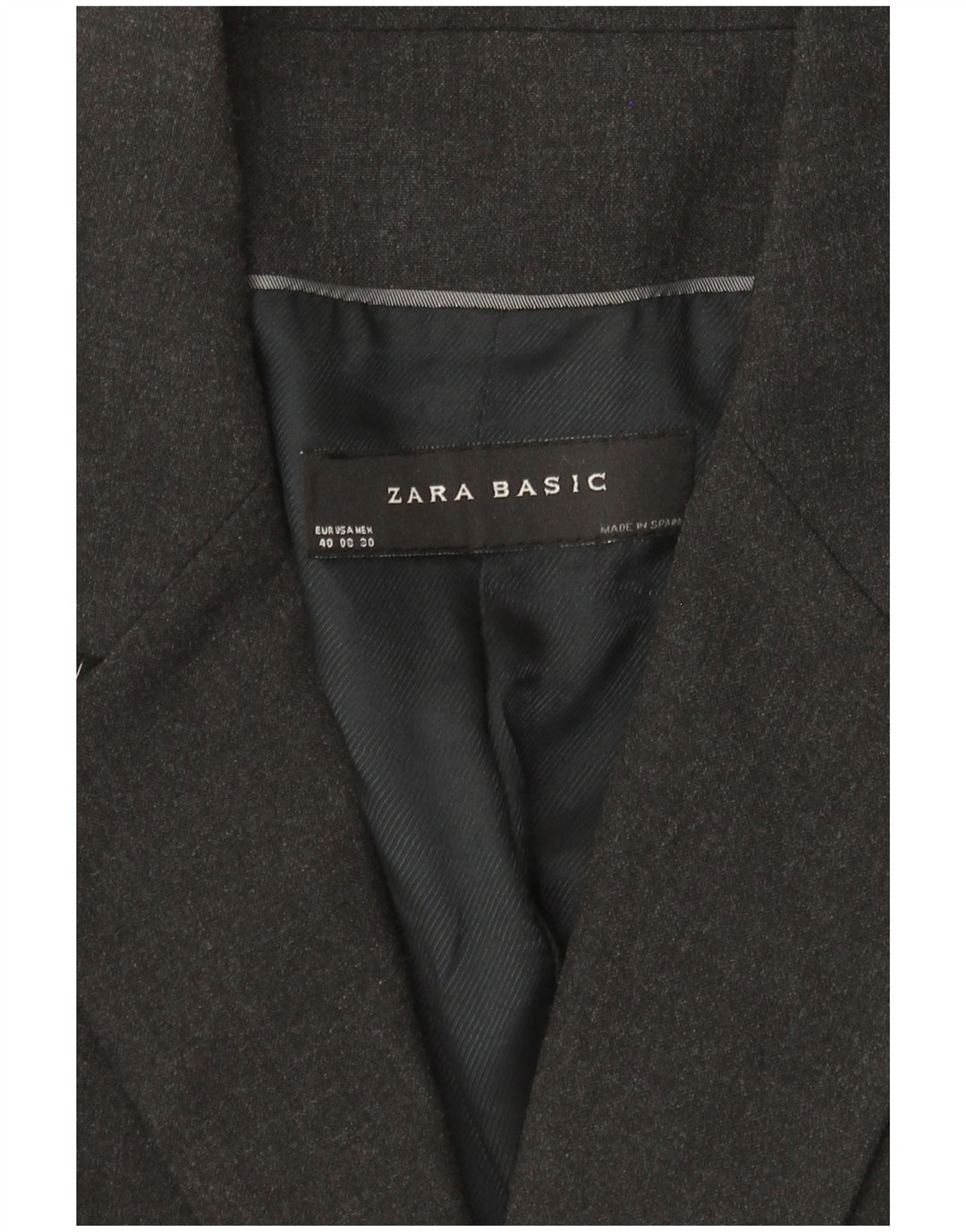 Giacca blazer a 1 bottone da donna Zara EU 40 Grigio medio