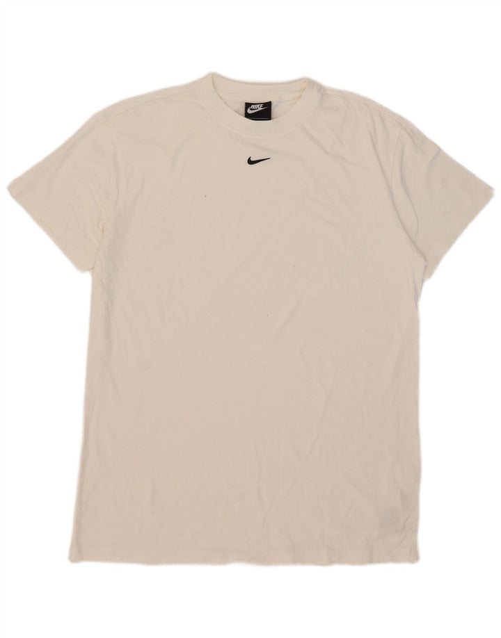 T-shirt da uomo Nike Top in cotone bianco medio