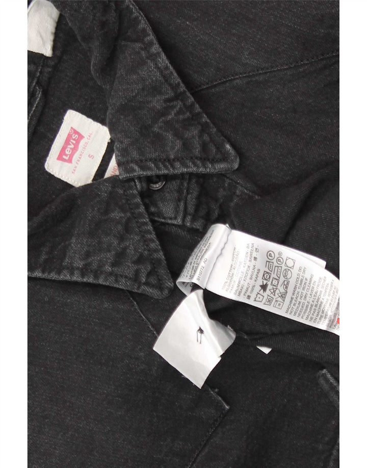 Camicia di jeans standard da uomo Levi's piccola in cotone nero