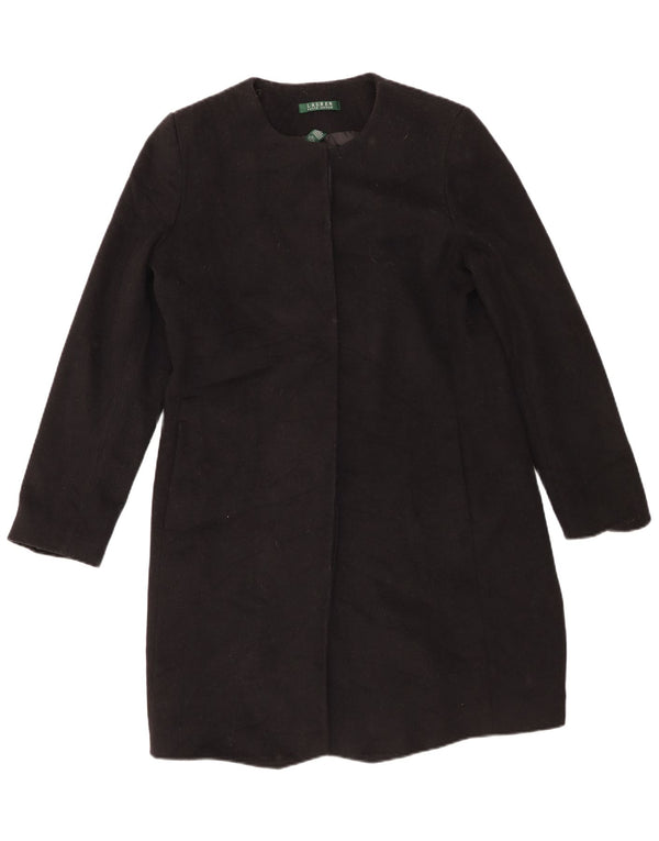 Cappotto da donna Ralph Lauren US 10 grande lana nera