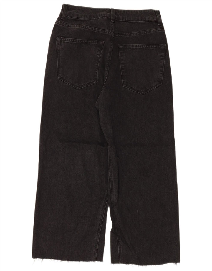 TOPSHOP Jeans da donna a gamba larga W28 L23 poliestere nero