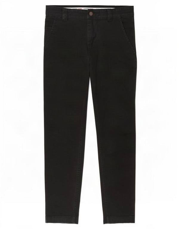 Pantaloni chino slim da donna Tommy Hilfiger W31 L30 cotone nero