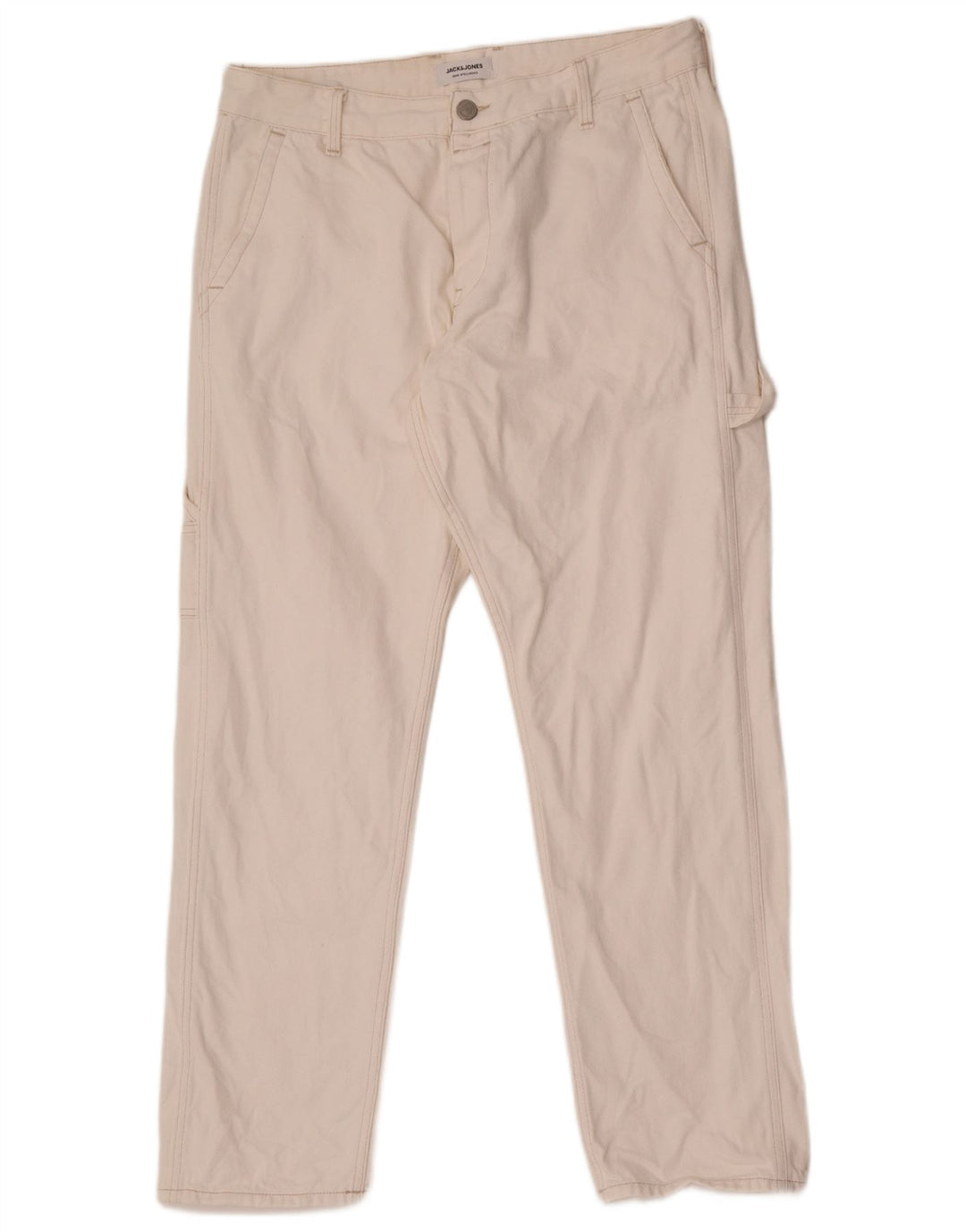 Jeans dritti cargo da uomo Jack & Jones W34 L30 bianchi