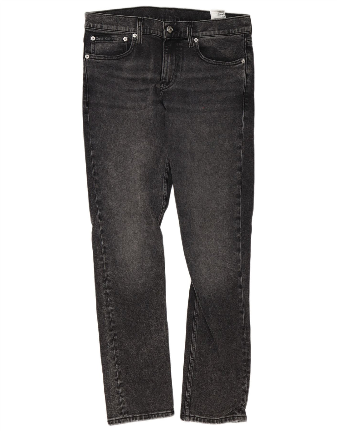 Jeans slim da uomo Calvin Klein W32 L32 cotone grigio