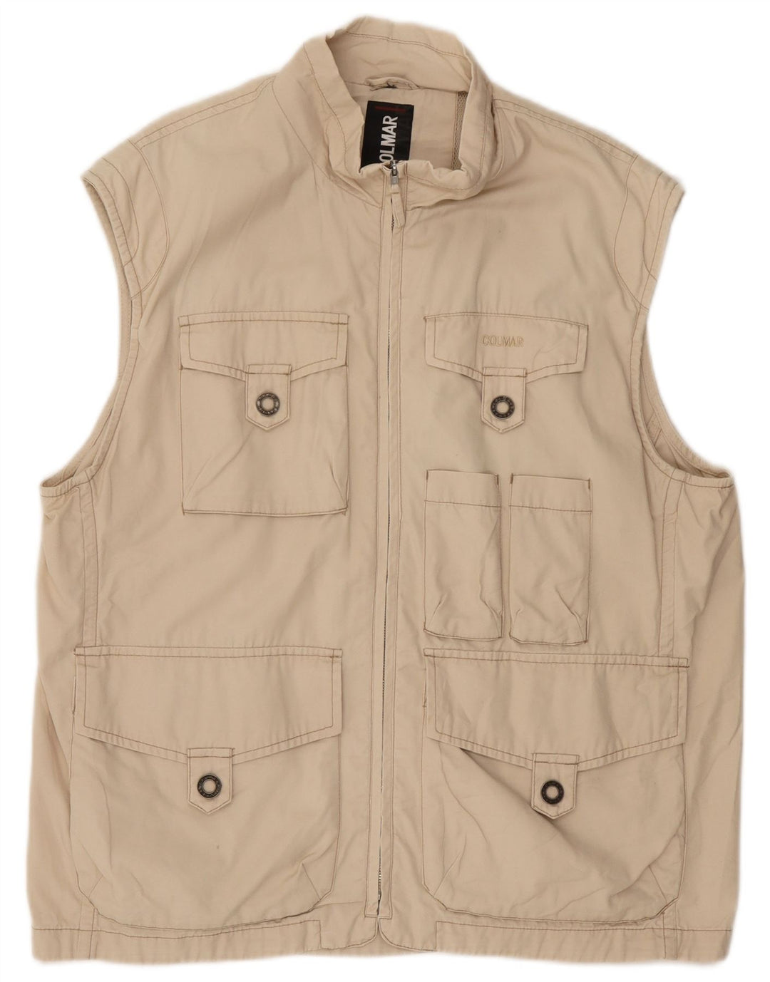 Gilet multiuso da uomo Colmar UK 42 XL in cotone beige