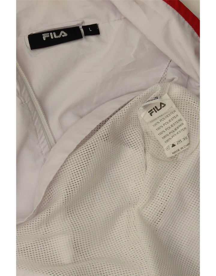 Giacca da ginnastica da donna Fila UK 16 Large Poliestere bianco