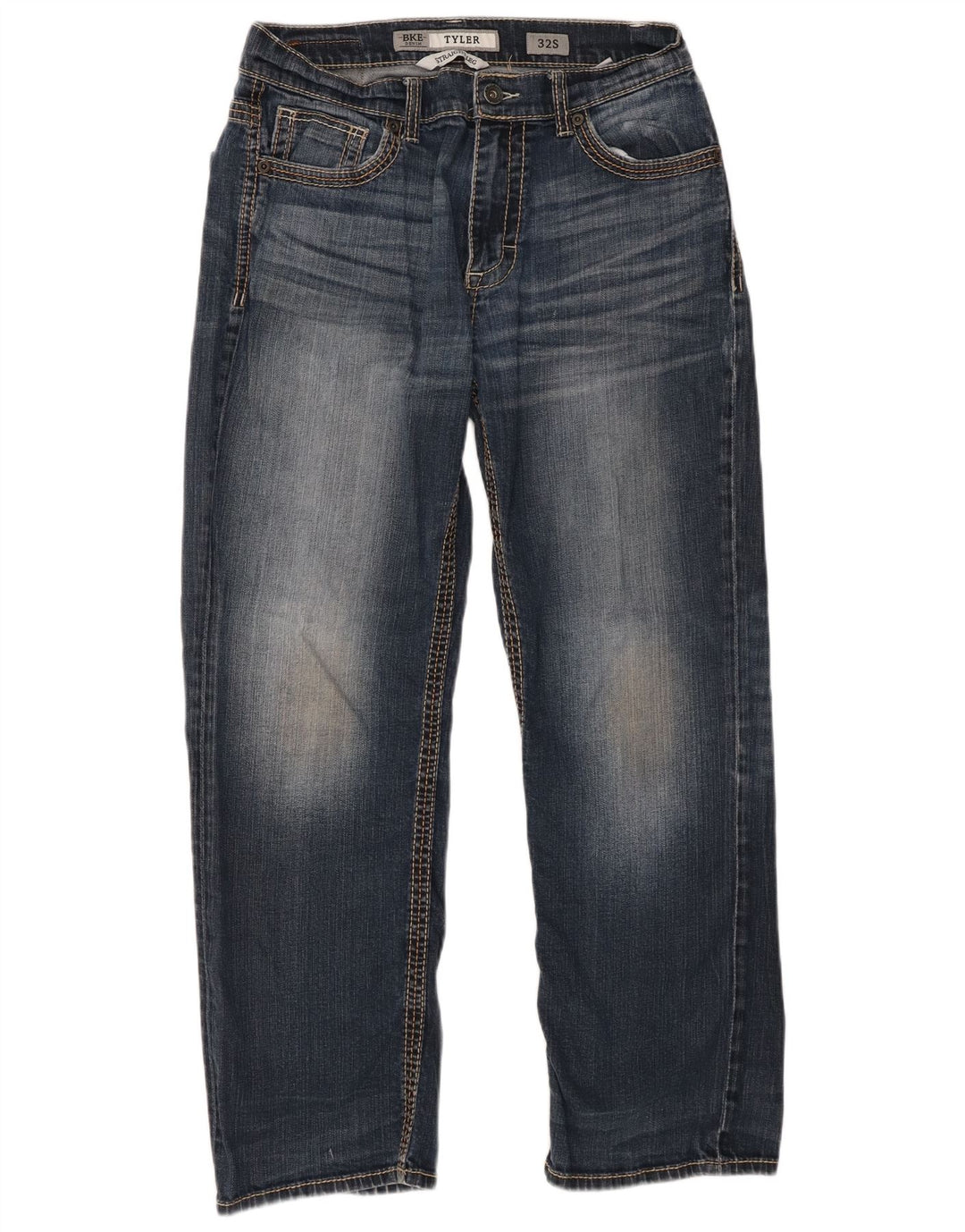 Jeans dritti da uomo BKE Tyler W32 L28 cotone blu navy