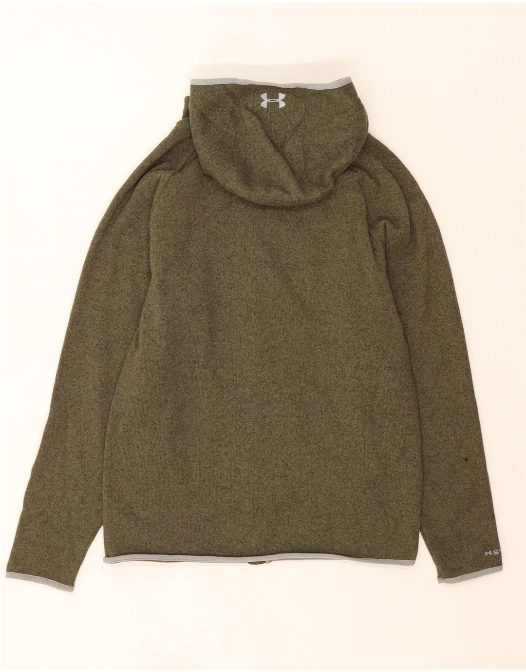 Felpa con cappuccio e zip da uomo Under Armour grande verde screziato