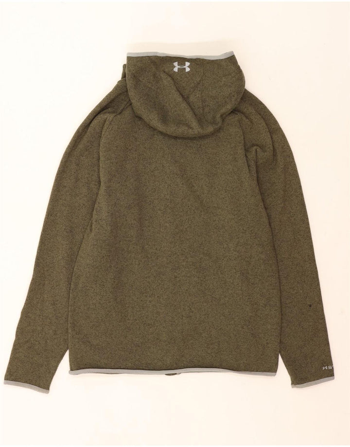 Felpa con cappuccio e zip da uomo Under Armour grande verde screziato