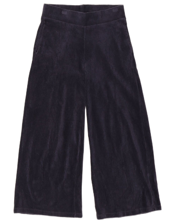 Pantaloni da tuta da donna Marks & Spencer a gamba larga UK 10 Small Blu Navy