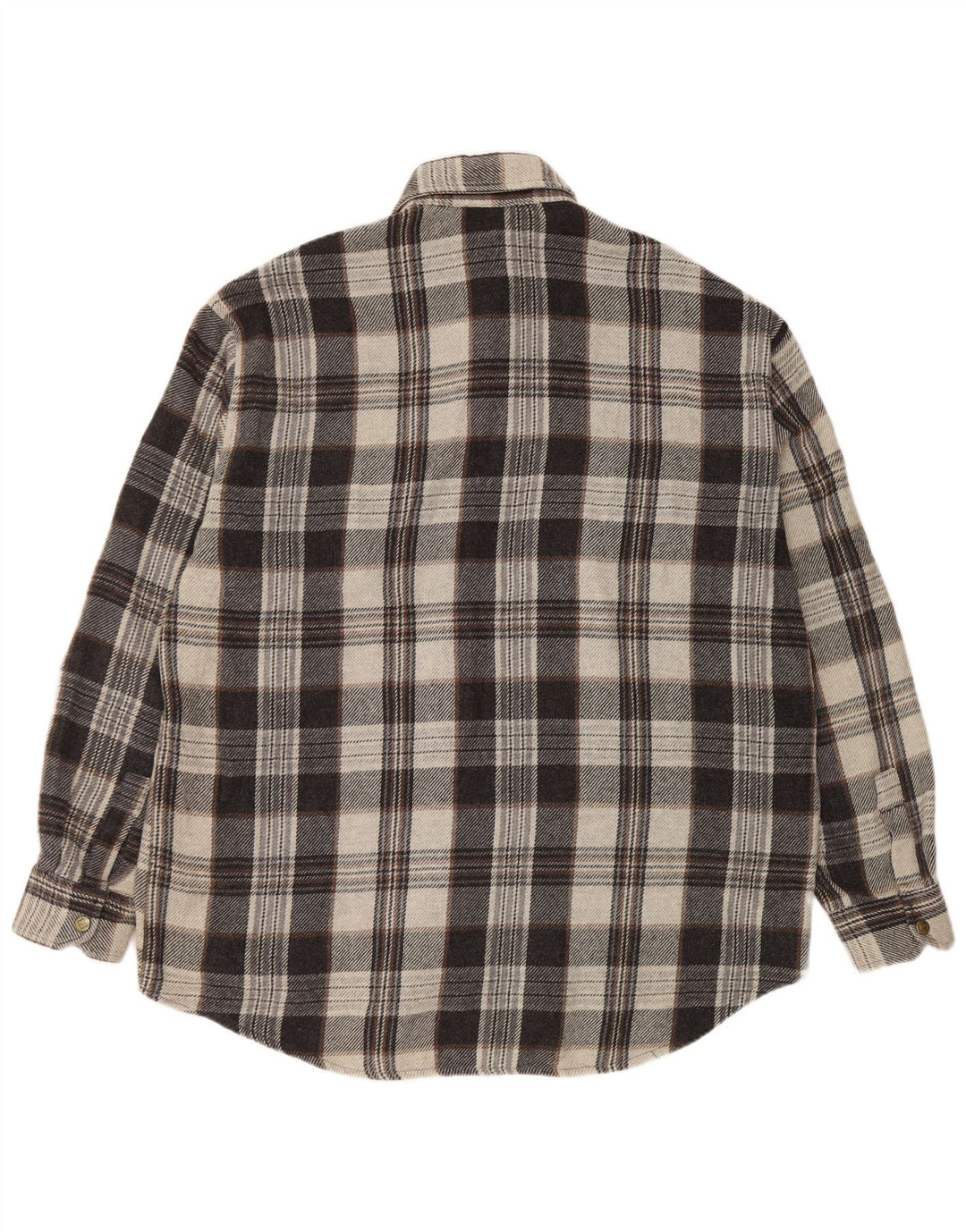 Camicia in flanella da uomo del progetto europeo 2XL Acrilico a quadri grigi