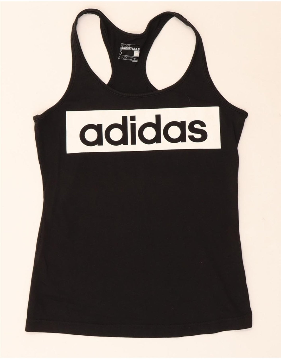 Canotta grafica ADIDAS da donna Climalite UK 8/10 piccola nera