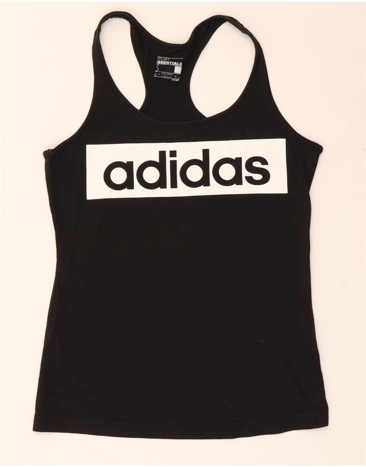 Canotta grafica ADIDAS da donna Climalite UK 8/10 piccola nera
