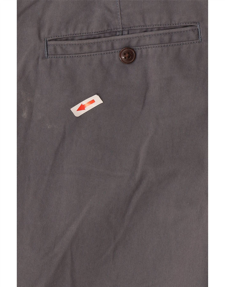 Pantaloni chino regolari da uomo Marks & Spencer W40 L29 cotone grigio