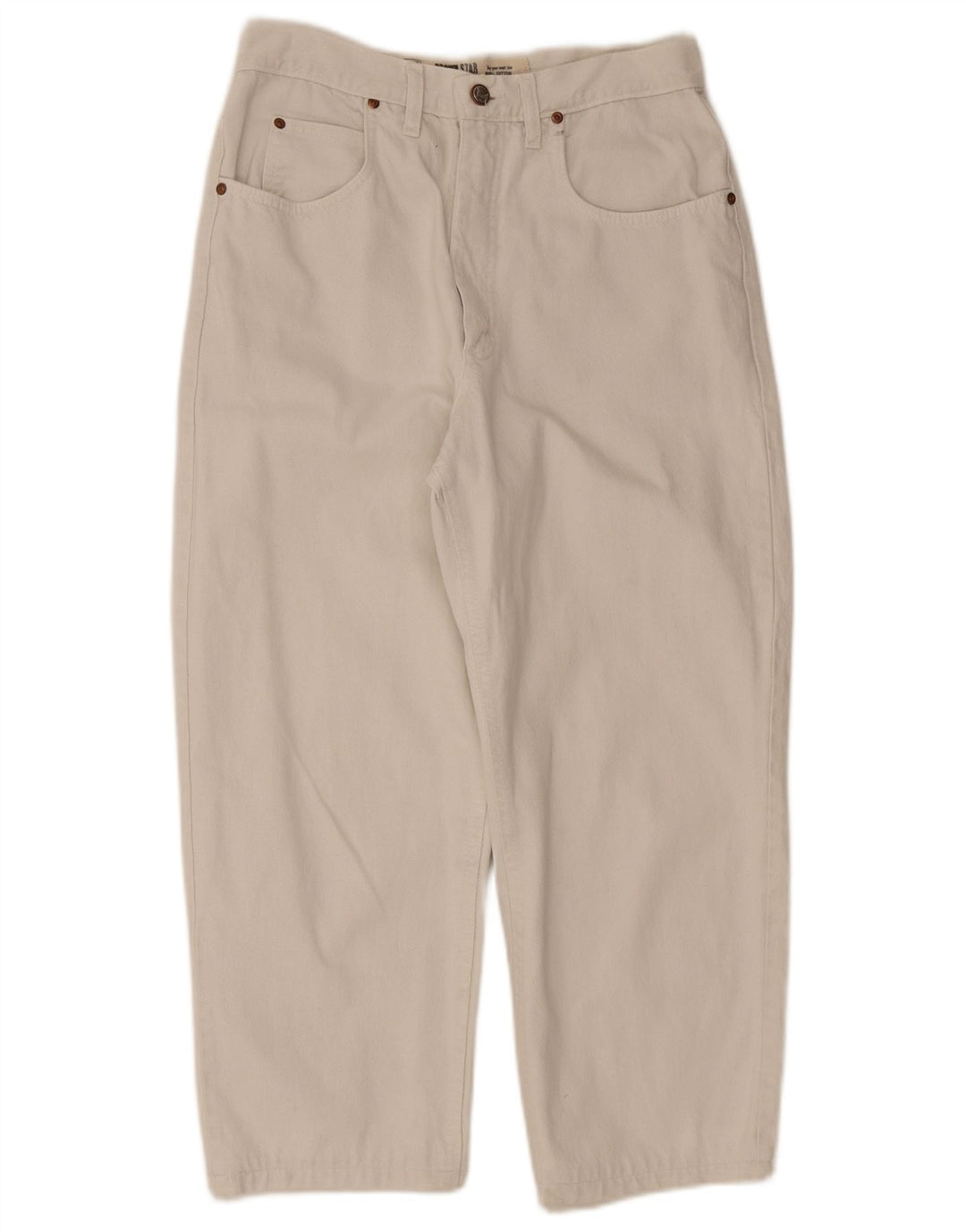 Jeans corti da uomo Lee Riders W33 L24 cotone bianco