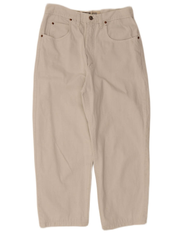 Jeans corti da uomo Lee Riders W33 L24 cotone bianco