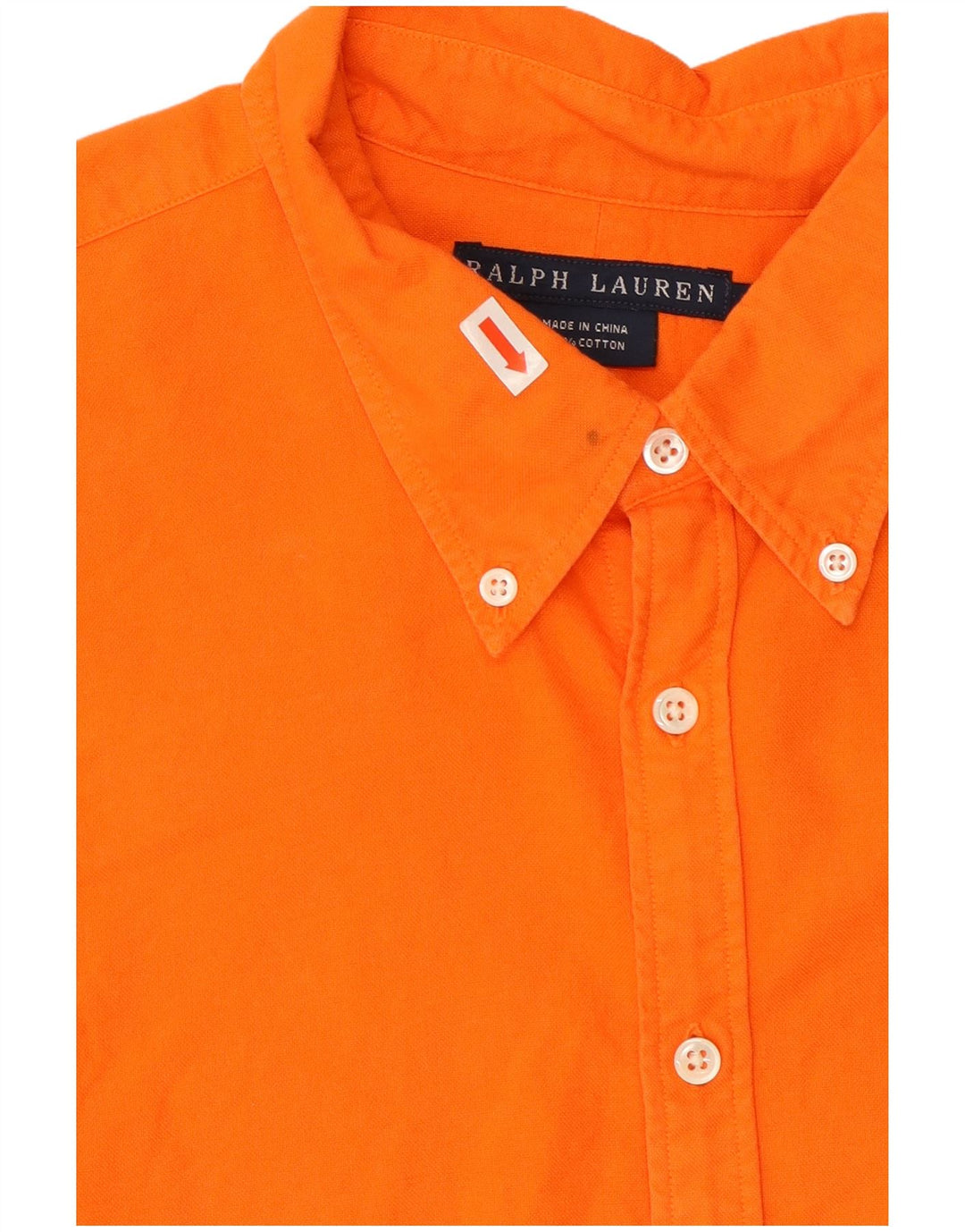 Camicia Ralph Lauren per ragazzi 13-14 anni in cotone arancione