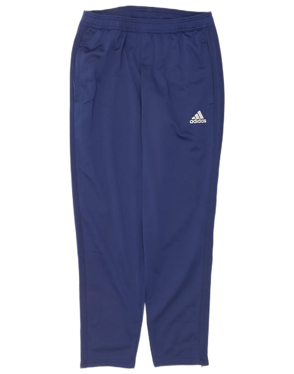 Pantaloni da tuta da uomo Adidas medi in poliestere blu navy