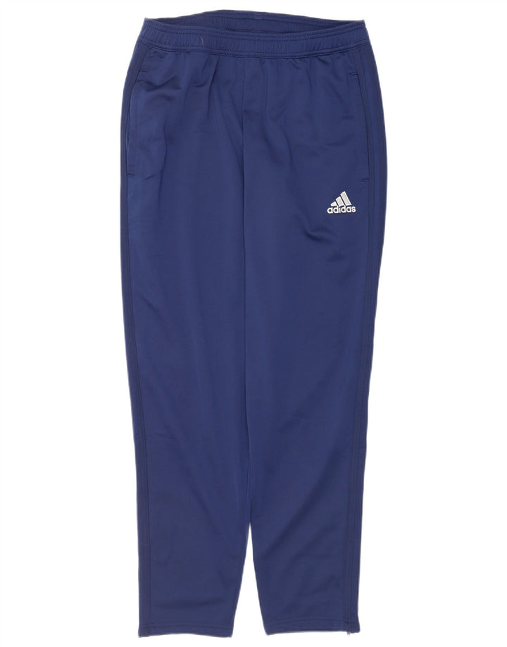 Pantaloni da tuta da uomo Adidas medi in poliestere blu navy