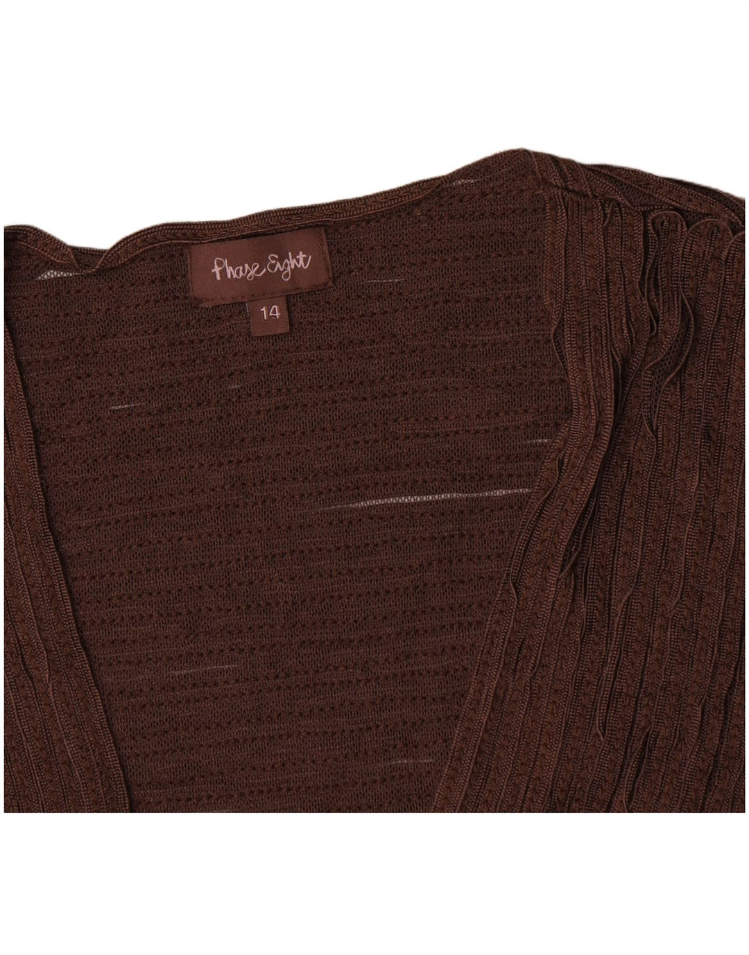 Top Bolero da donna Phase Eight UK 14 Nylon marrone medio