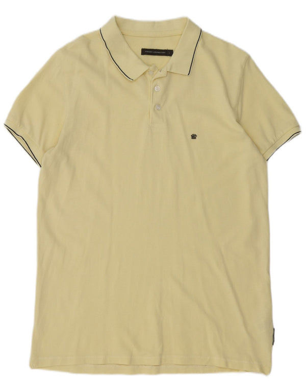 Polo da uomo French Connection, cotone a righe grandi gialle