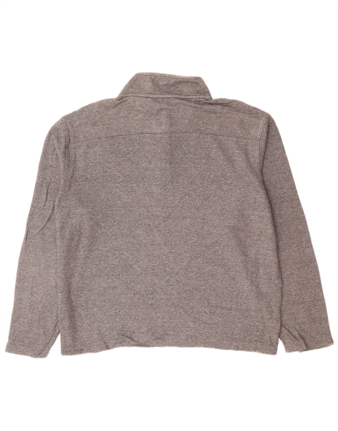 CALVIN KLEIN Felpa oversize con zip e collo da donna UK 12 Grigio medio
