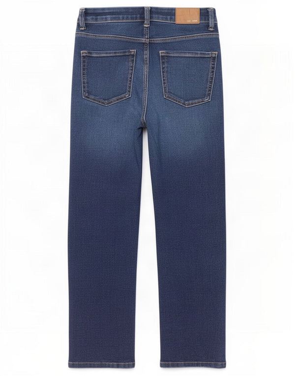 Jeans corti a sigaretta da donna Marks & Spencer UK 8 piccoli W26 L23 blu