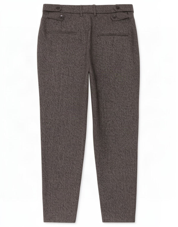 Pantaloni da abito corti da uomo Zara EU 42 Large W32 L26 Poliestere grigio