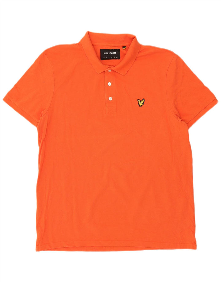 Polo da uomo Lyle & Scott XL in cotone arancione