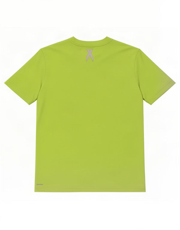 T-shirt grafica Adidas da ragazzo Climalite 13-14 anni XL verde poliestere
