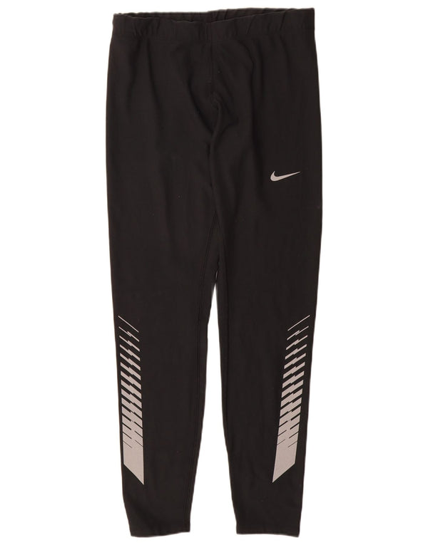 Leggings grafici NIKE da donna Dri Fit UK 12 medio nero