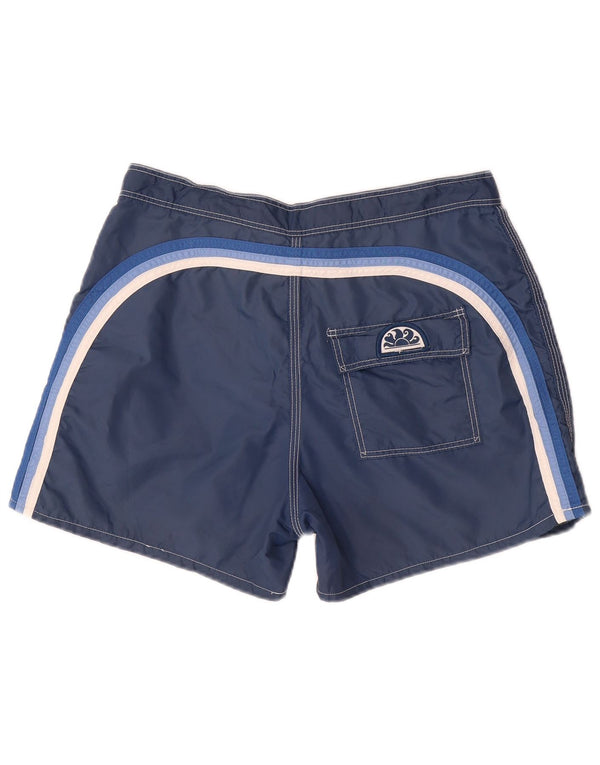 Sundek Mens Swimming Shorts IT 44 XS  Navy Blue Nylon