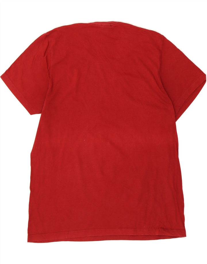 ADIDAS Mens Graphic T-Shirt Top 2XL Red Vintage Adidas and Second-Hand Adidas from Messina Hembry 