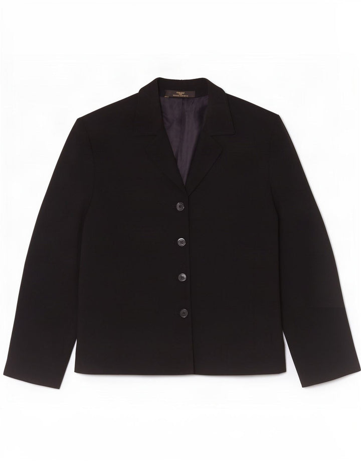 Giacca blazer a 4 bottoni Marks & Spencer da donna St. Michael UK 16 grande nera