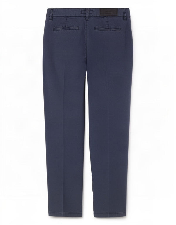 Pantaloni Chino Dritti Donna Trussardi W27 L26 Blu Navy