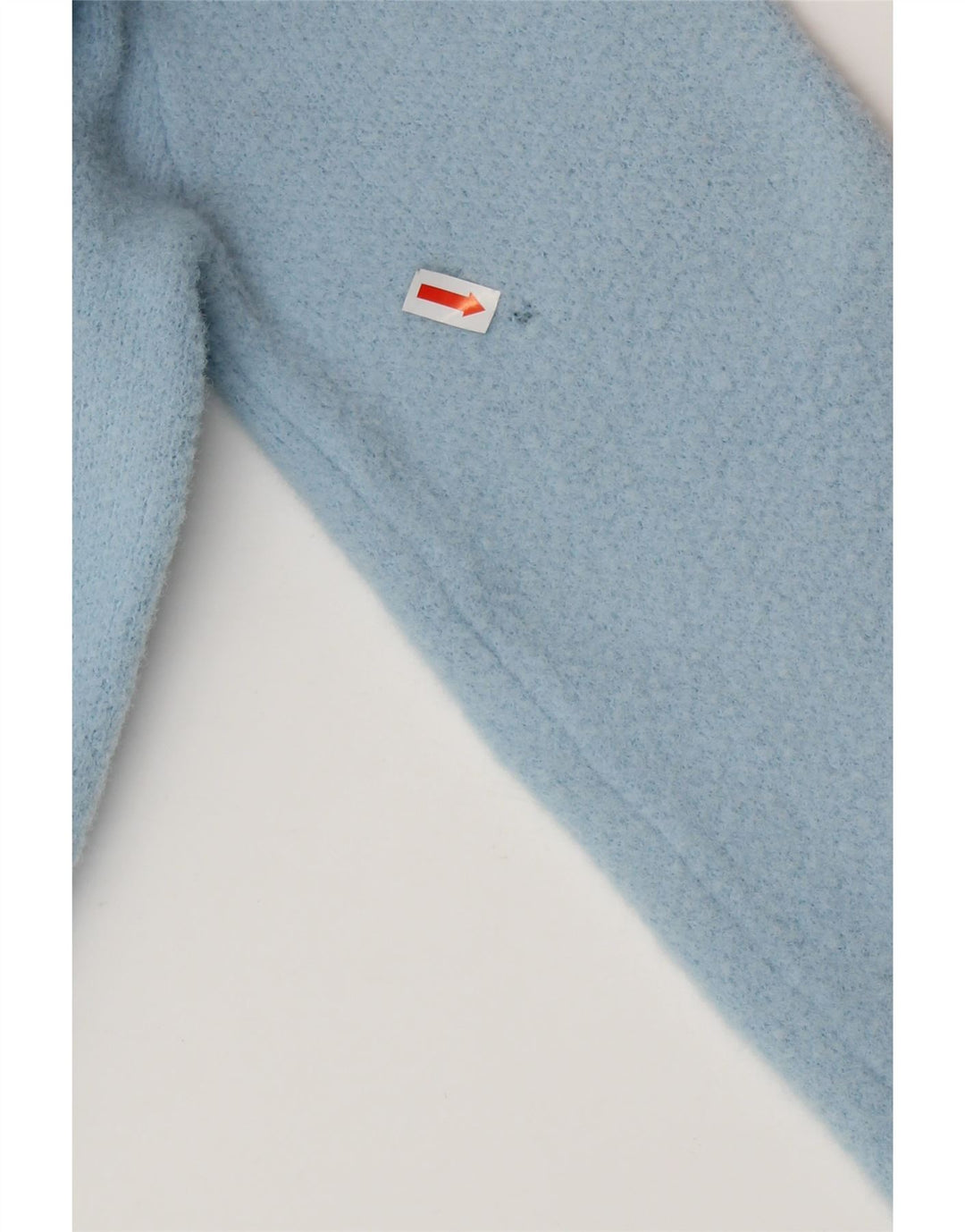 Maglione girocollo corto da donna ZARA UK 10 piccolo nylon blu