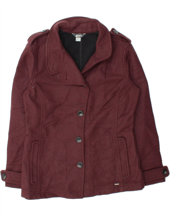 MOUNTAIN EQUIPMENT Womens Overcoat UK 16 Large Maroon Polyester Vintage Mountain Equipment and Second-Hand Mountain Equipment from Messina Hembry 