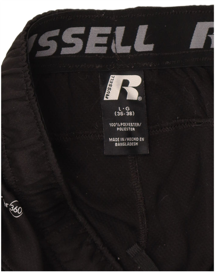 Pantaloncini sportivi da uomo Russell Athletic grandi neri in poliestere