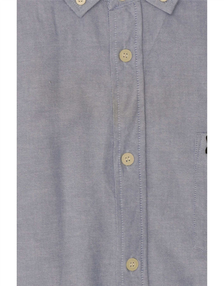 Lyle & Scott Camicia a maniche corte da uomo grande in cotone blu