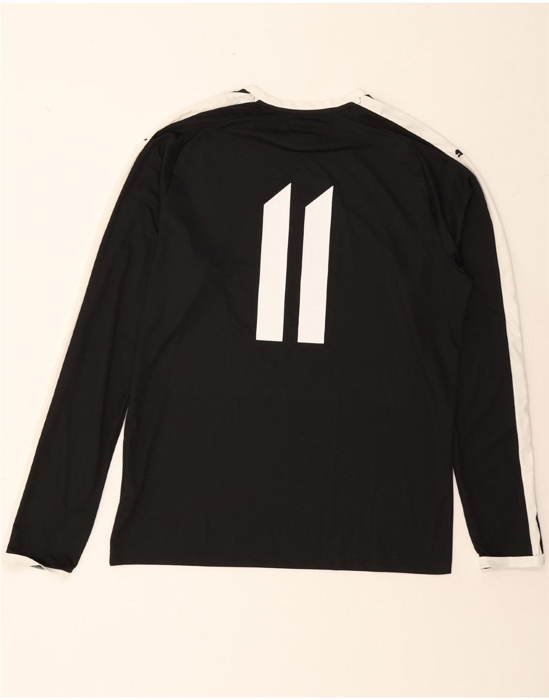 PUMA Mens Top Long Sleeve Large Black Colourblock Polyester Vintage Puma and Second-Hand Puma from Messina Hembry 