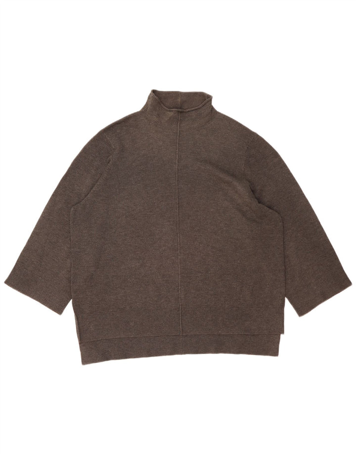 Maglione maglione da donna con collo alto French Connection UK 18 XL Grigio