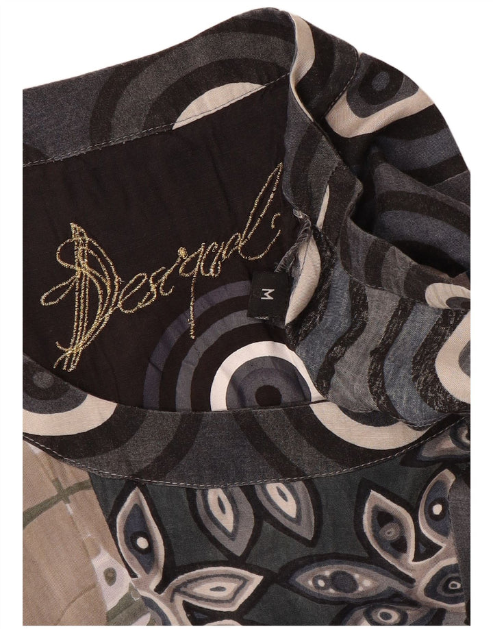 Abito Desigual da donna a linea A UK 12 medio multicolore geometrico