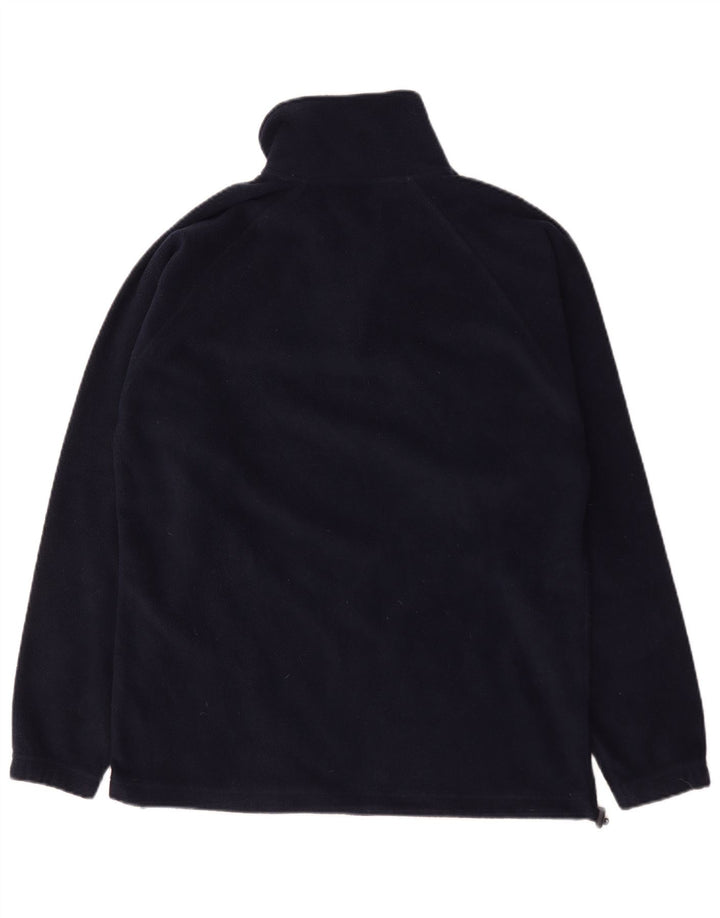 Maglione in pile da uomo Kappa con zip e collo piccolo in poliestere blu navy