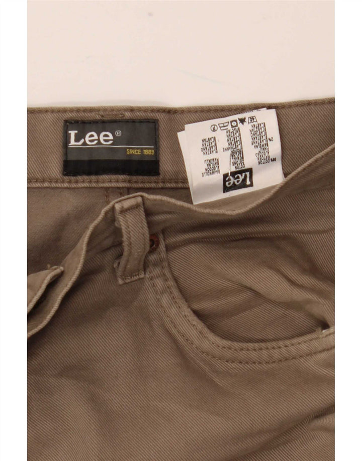 Jeans dritti da uomo Lee Brooklyn W34 L33 cotone beige