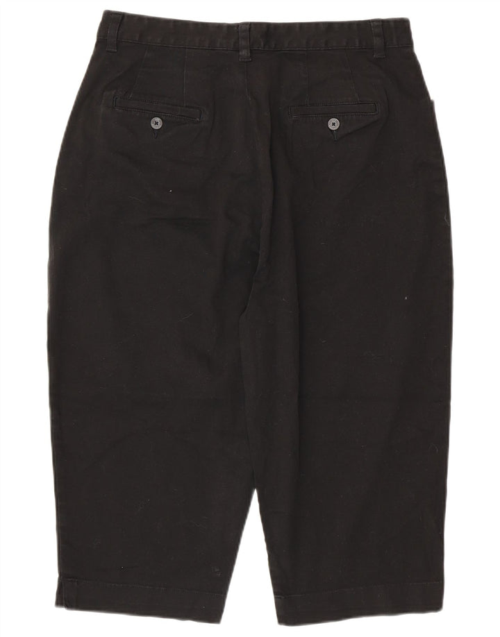 Pantaloni capri da donna cachi a vita alta LEE US 16 2XL W32 L18 cotone nero