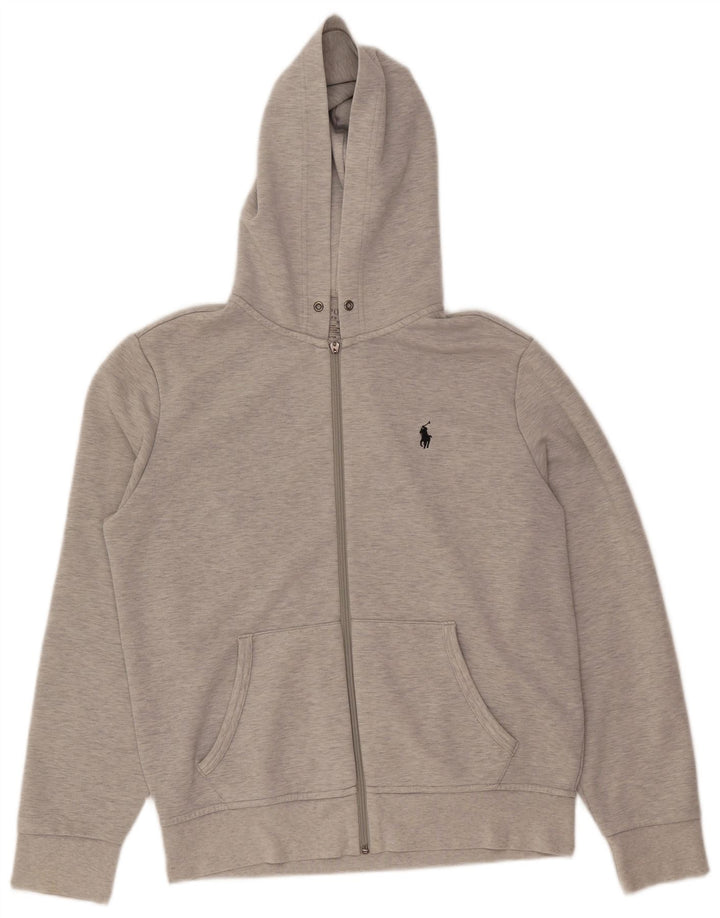 Polo Ralph Lauren Maglione con cappuccio e zip da uomo in poliestere grigio medio
