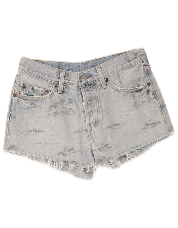 Pantaloncini di jeans Levi's 501 da donna W26 piccoli in cotone blu