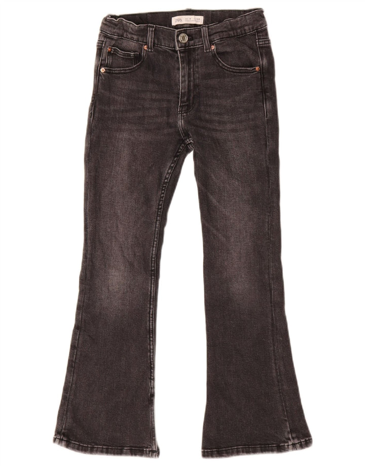 Jeans svasati per ragazze Zara 8-9 anni W24 L23 cotone nero