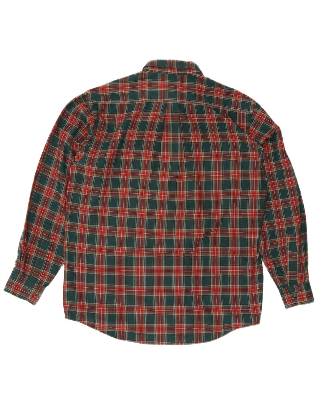 Camicia in flanella da uomo Anartex taglia 16 1/2 grande poliestere a quadri verdi